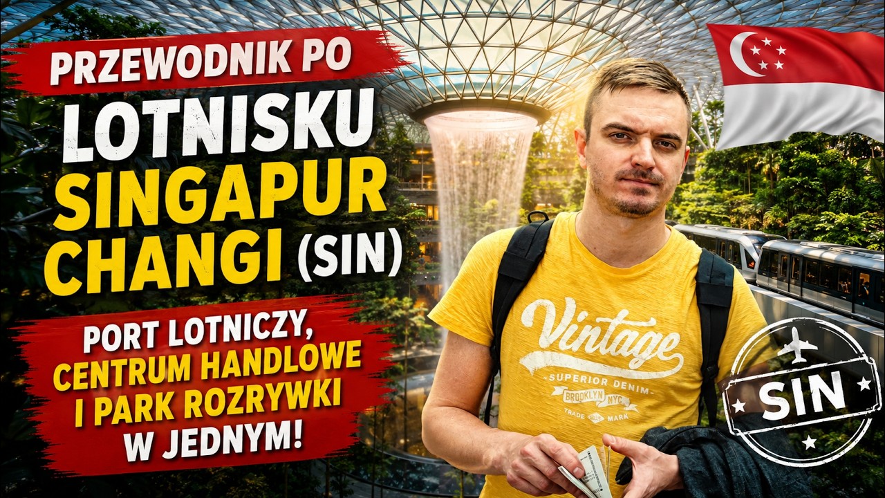 Jak przetrwać przesiadkę w Singapurze? Przewodnik po lotnisku Changi - poradnik 4K