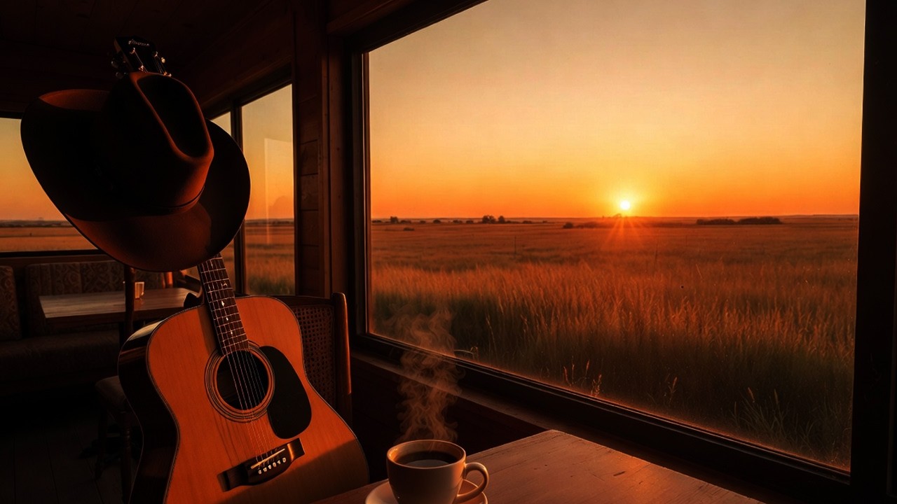 Texas 🤠 Authentic Acoustic Guitar in Cafe