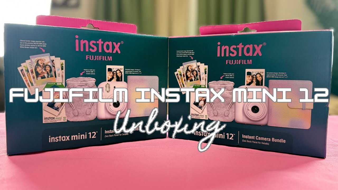 Fujifilm Instax Mini 12 Unboxing | Lilac | Holiday Bundle | Camera | Martina and Shabrina