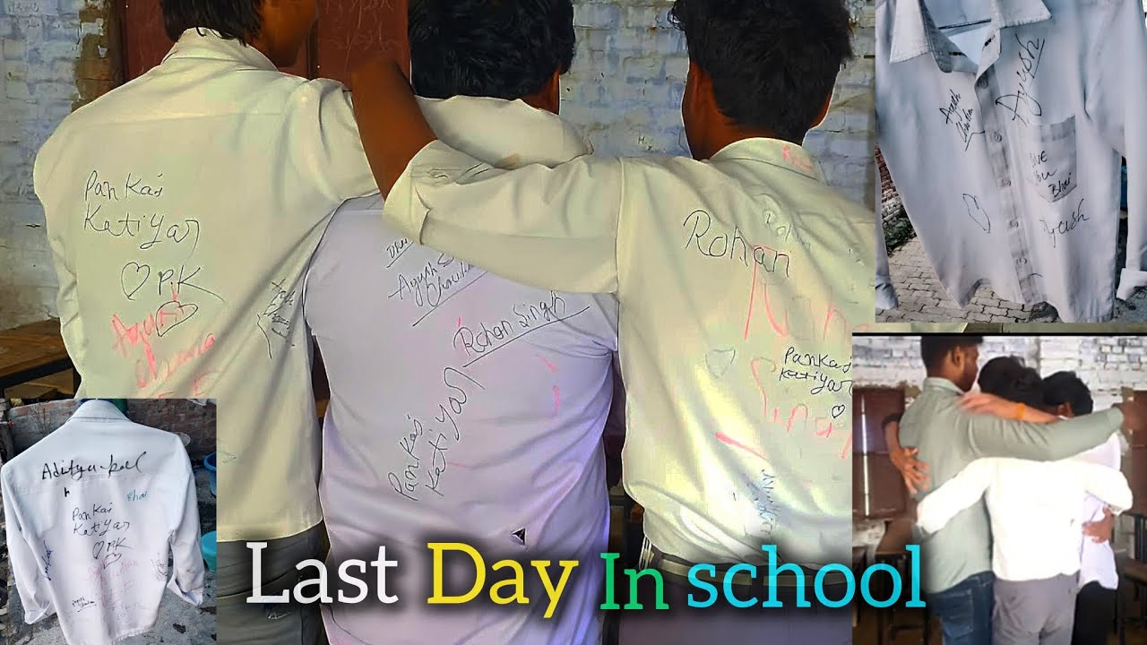 Farewell 😍 last day 😢 of school 💔 our last meet with all friends 