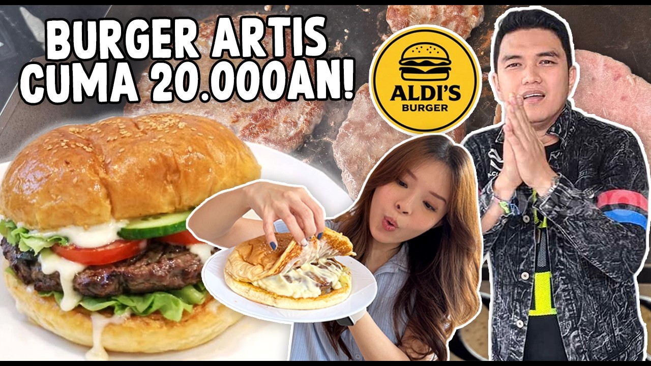 ALDI TAHER JUALAN BURGER 20.000an MALAH RAME BANGET! BENERAN ENAK?
