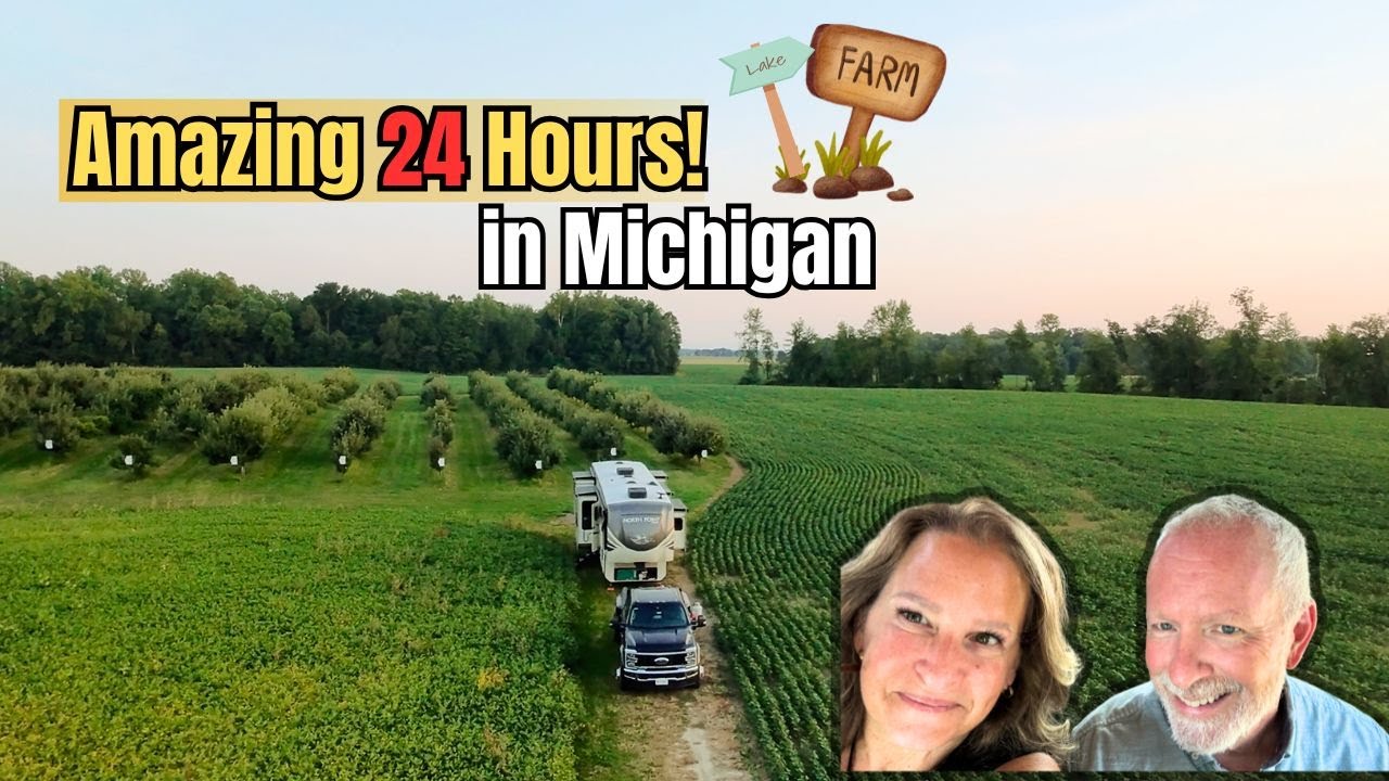 Amazing 24 Hours at a Michigan Harvest Host 🍎🌊