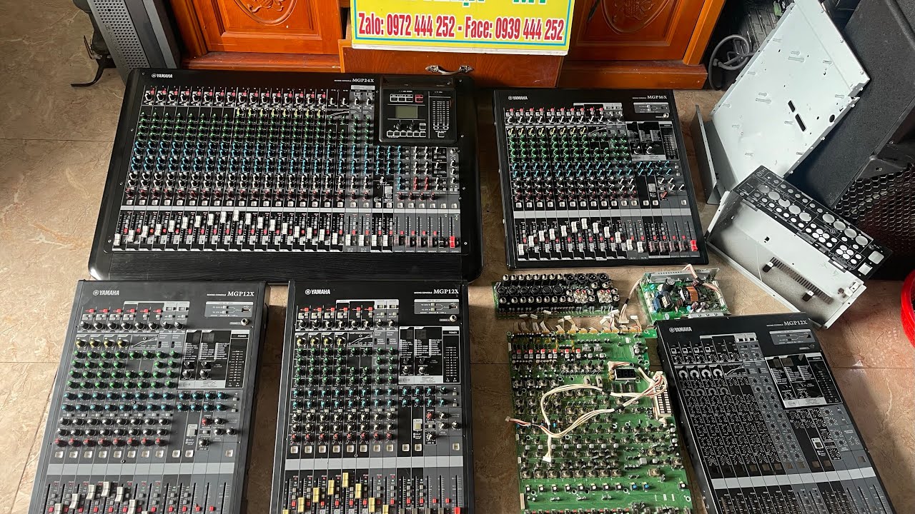 Mixer Yamaha mới về Thêm MGP12X-MGP16X -MGP24X dòng này trùm Effect Echo-Rev karaoke hay lắm nhe !