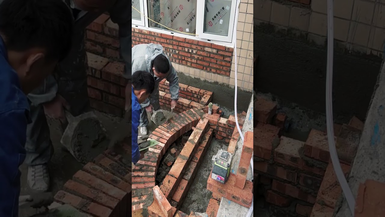 Curved wall building process #goodtools #smartwork