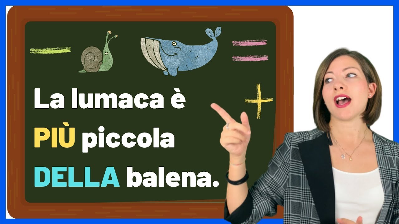 COMPARATIVO e SUPERLATIVO italiano - Learn Italian COMPARATIVE and SUPERLATIVE adjectives 😳🤭🙃