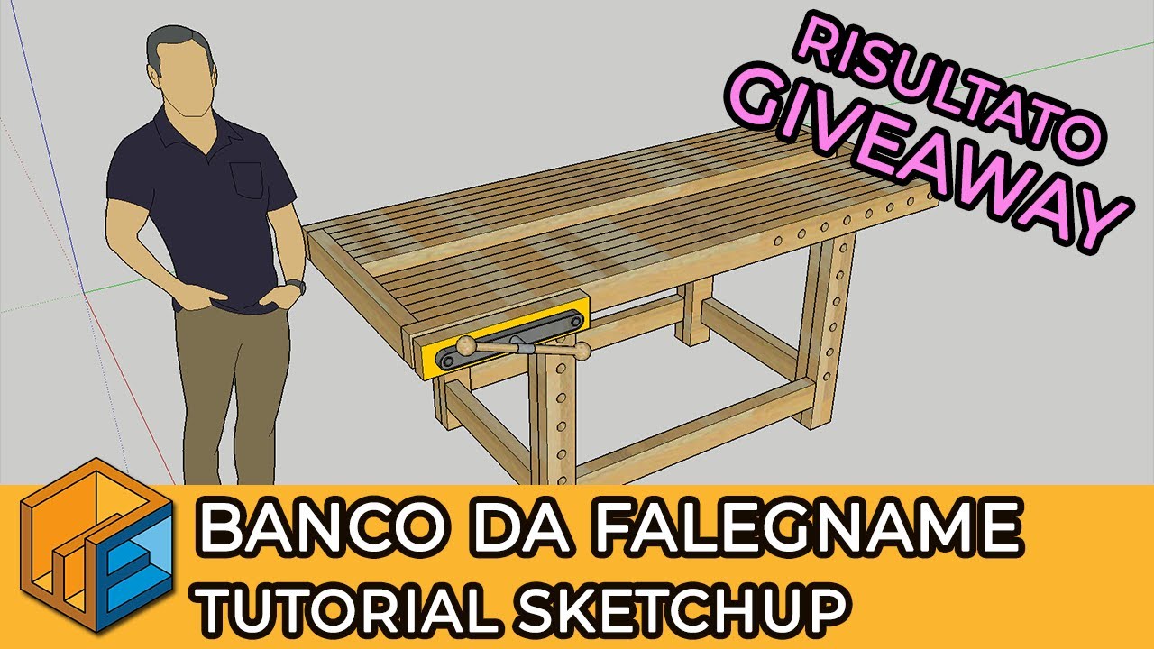 Banco da falegname Roubo // Tutorial SketchUp