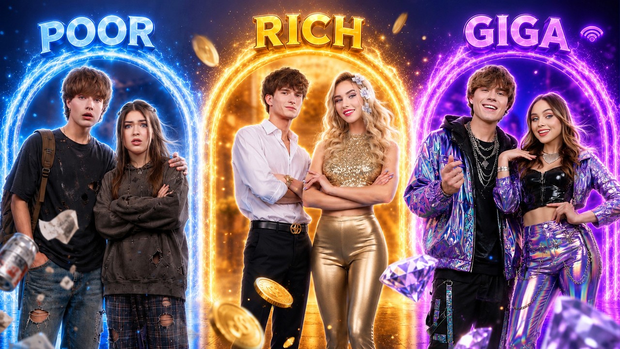 Rich Girls Twins vs Poor Boys Twins! Sister Team and Brother Team Battle