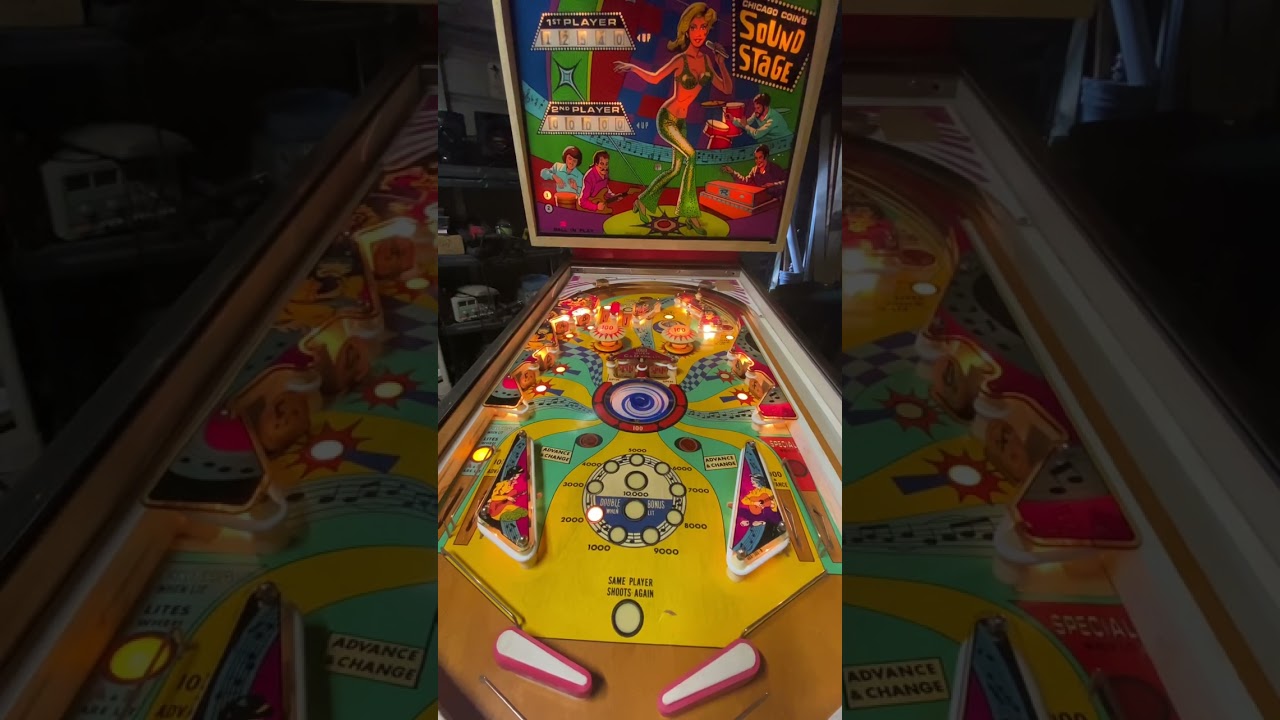 1976 Chicago coin Sound stage pinball machine