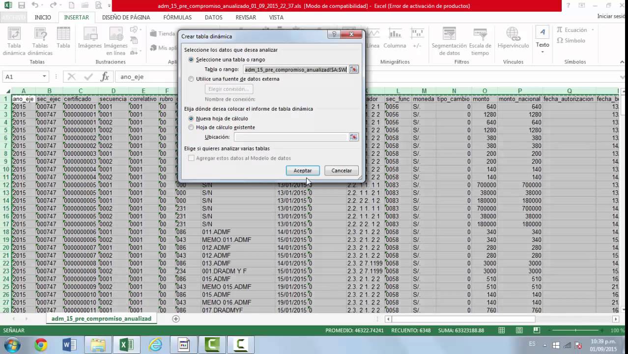 Reporte SIAF seguimiento a certificados