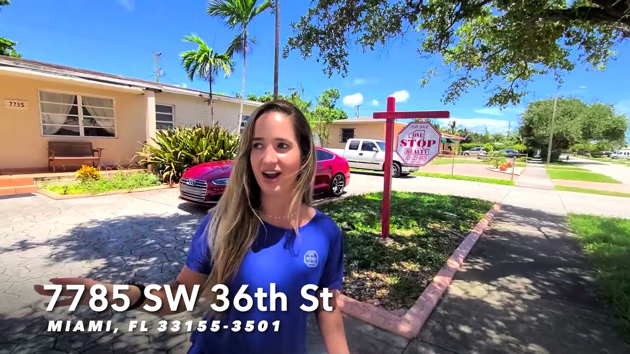 House For Sale in Miami, Westchester: 7785 SW 36th St MIAMI, FL 33155