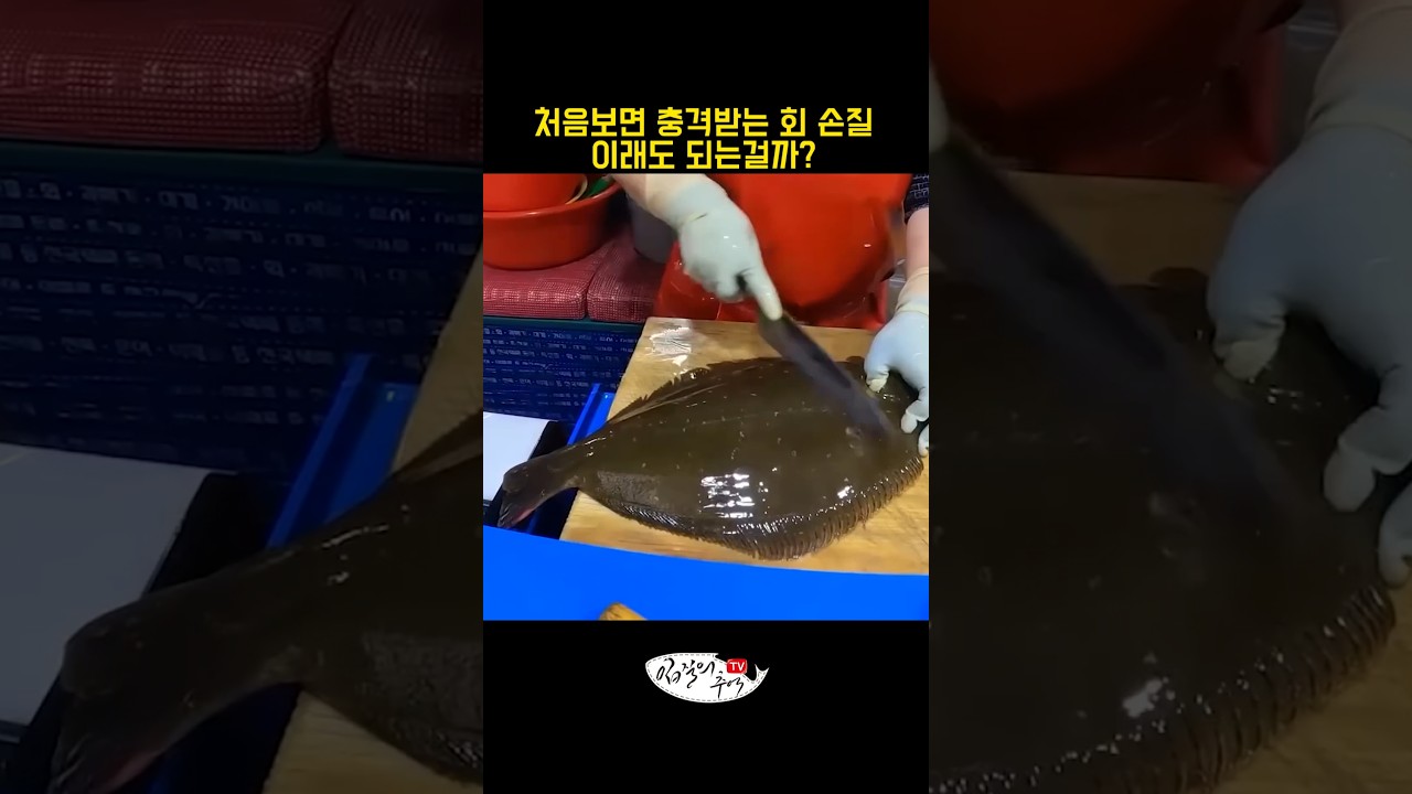 처음보면 충격받는 회 손질, 이래도 되는걸까?