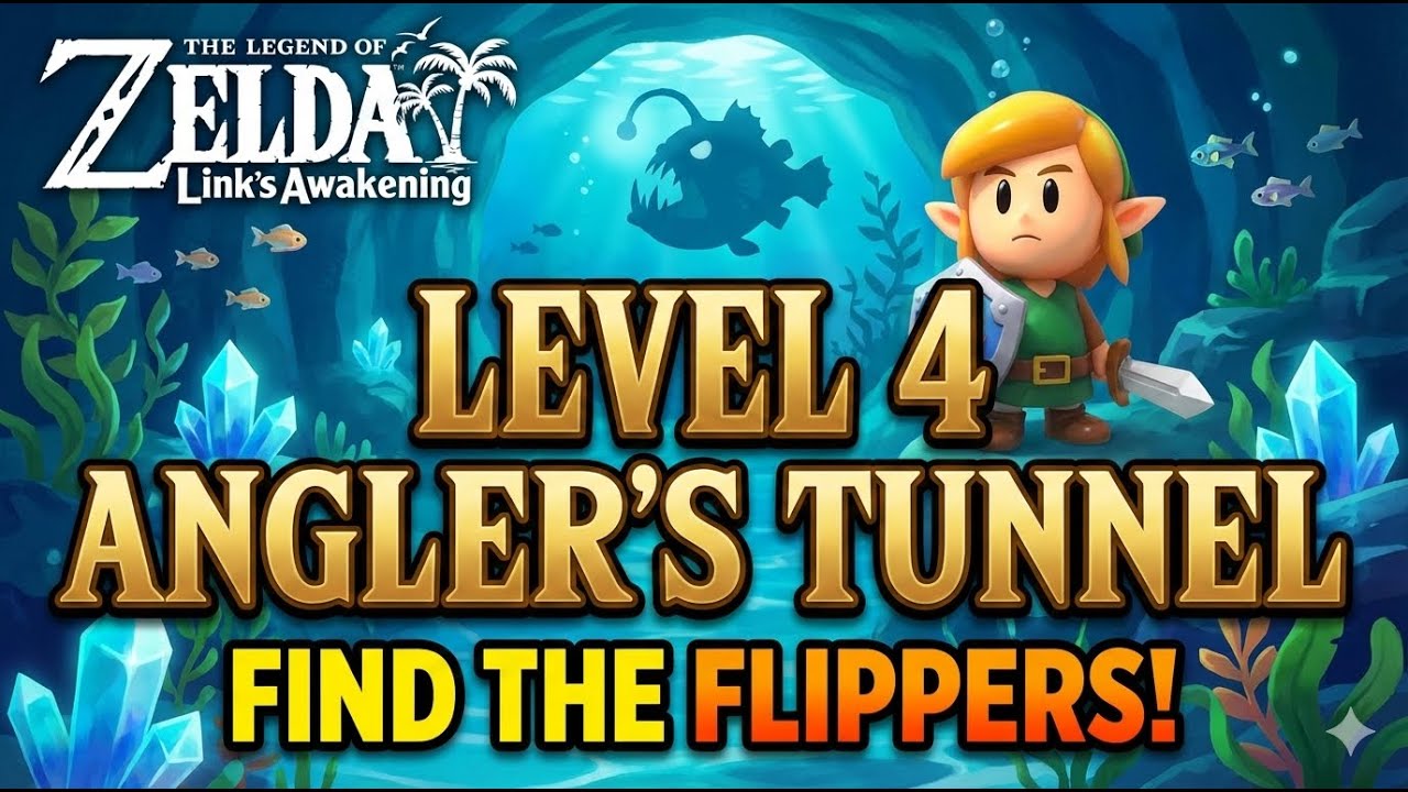 The Legend of Zelda Link's Awakening   Level 4 Angler's Tunnel