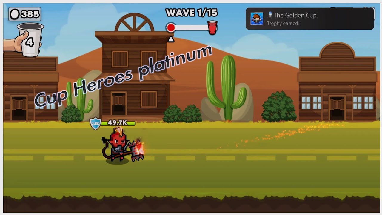 Cup heroes platinum Trophy