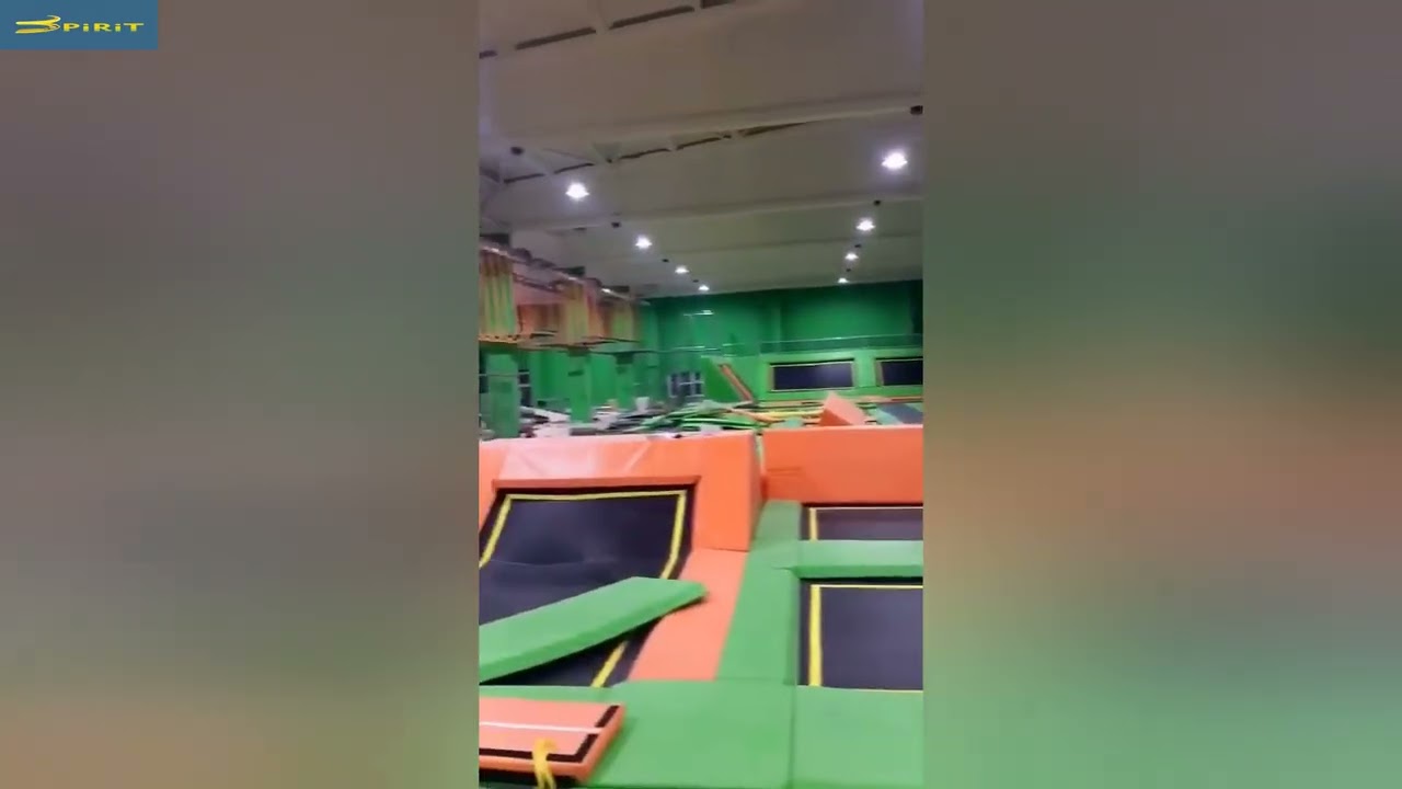 Custom Professional Trampoline Climbing  Park,Jump trampoline with football field,Chinese factory