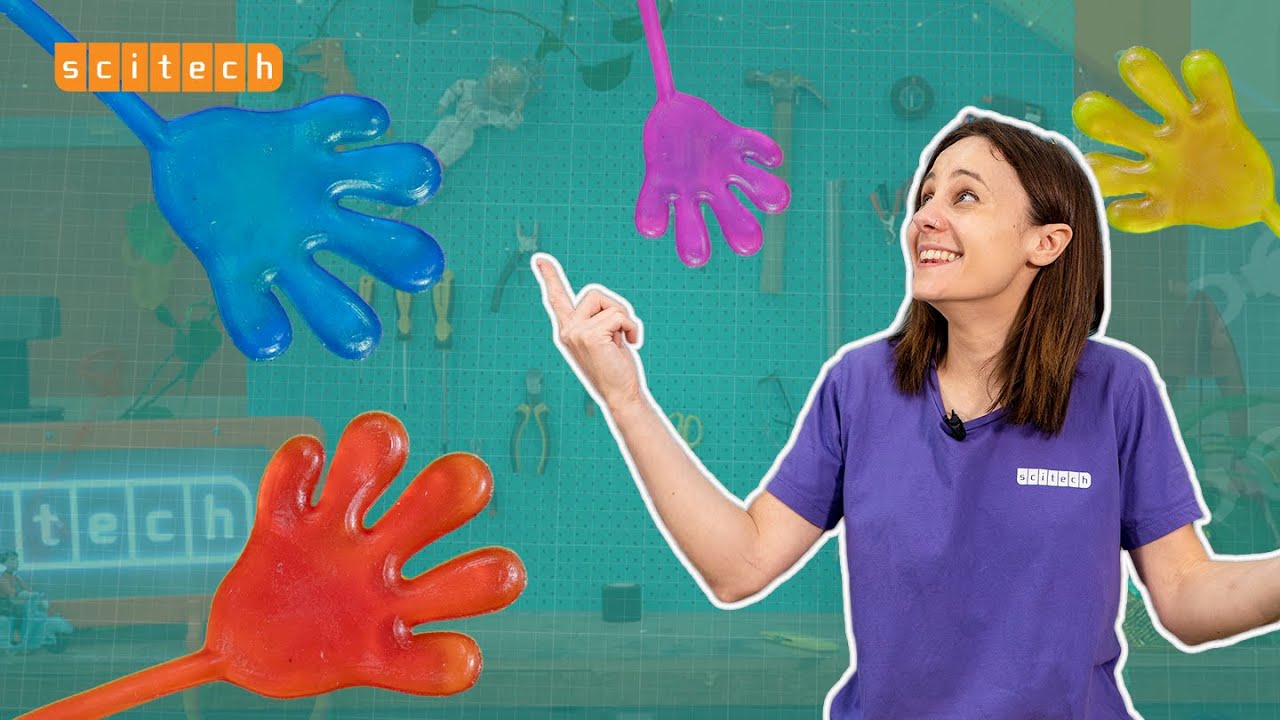 What is a sticky hand actually made from?