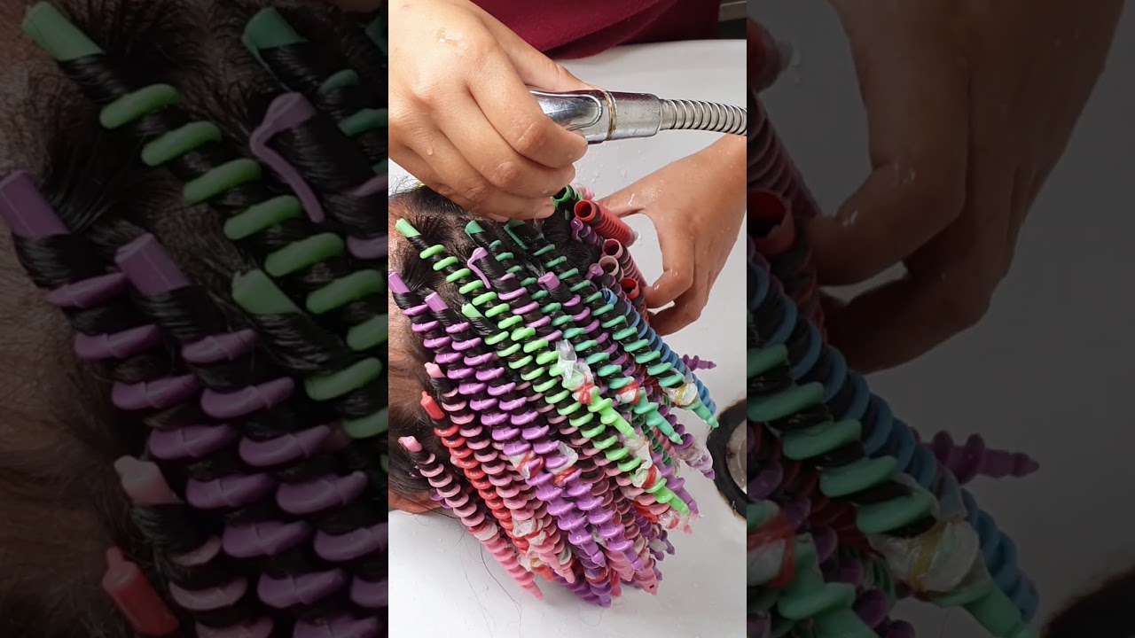 permanent hair  perm   #haircurly #hairperm #permenentwaves