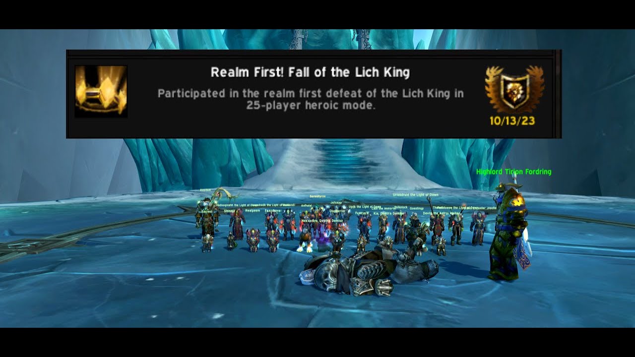 [Progress] Icecrown Citadel 25 HEROIC - WORLD FIRST -WoW Classic - Resto Shaman PoV