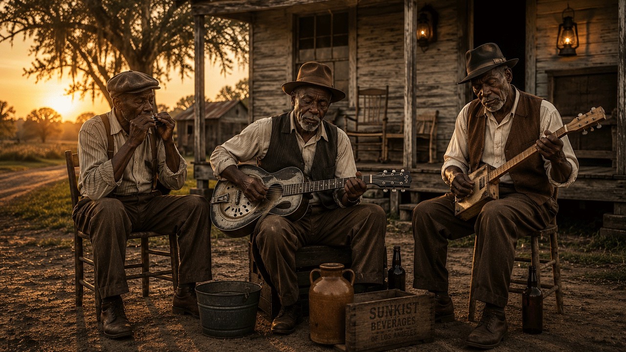 Dust Road Whiskey Man | Raw Mississippi Delta Blues | Vintage Acoustic Guitar