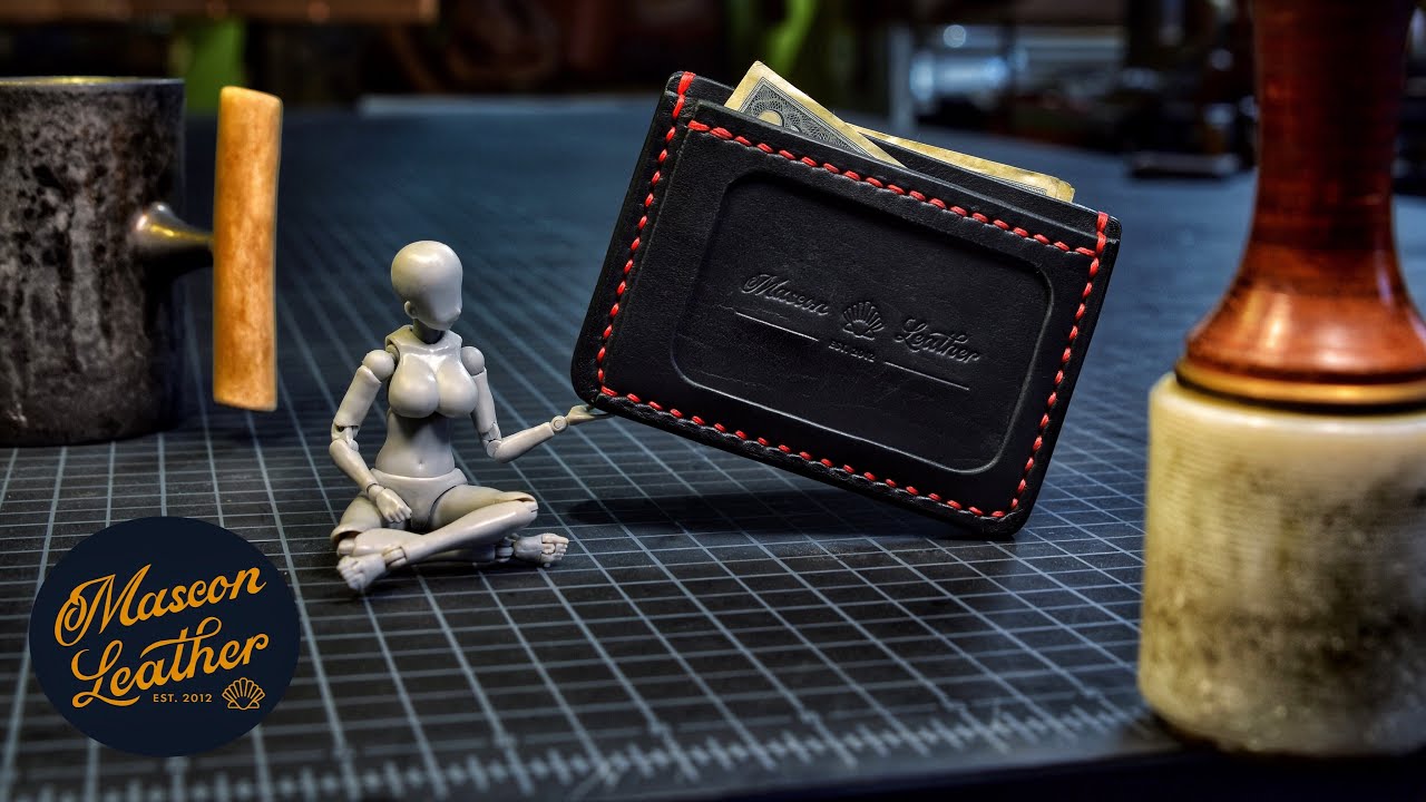 Making a Leather Wallet With Olivia’s Help & ASMR  -  the Atticus