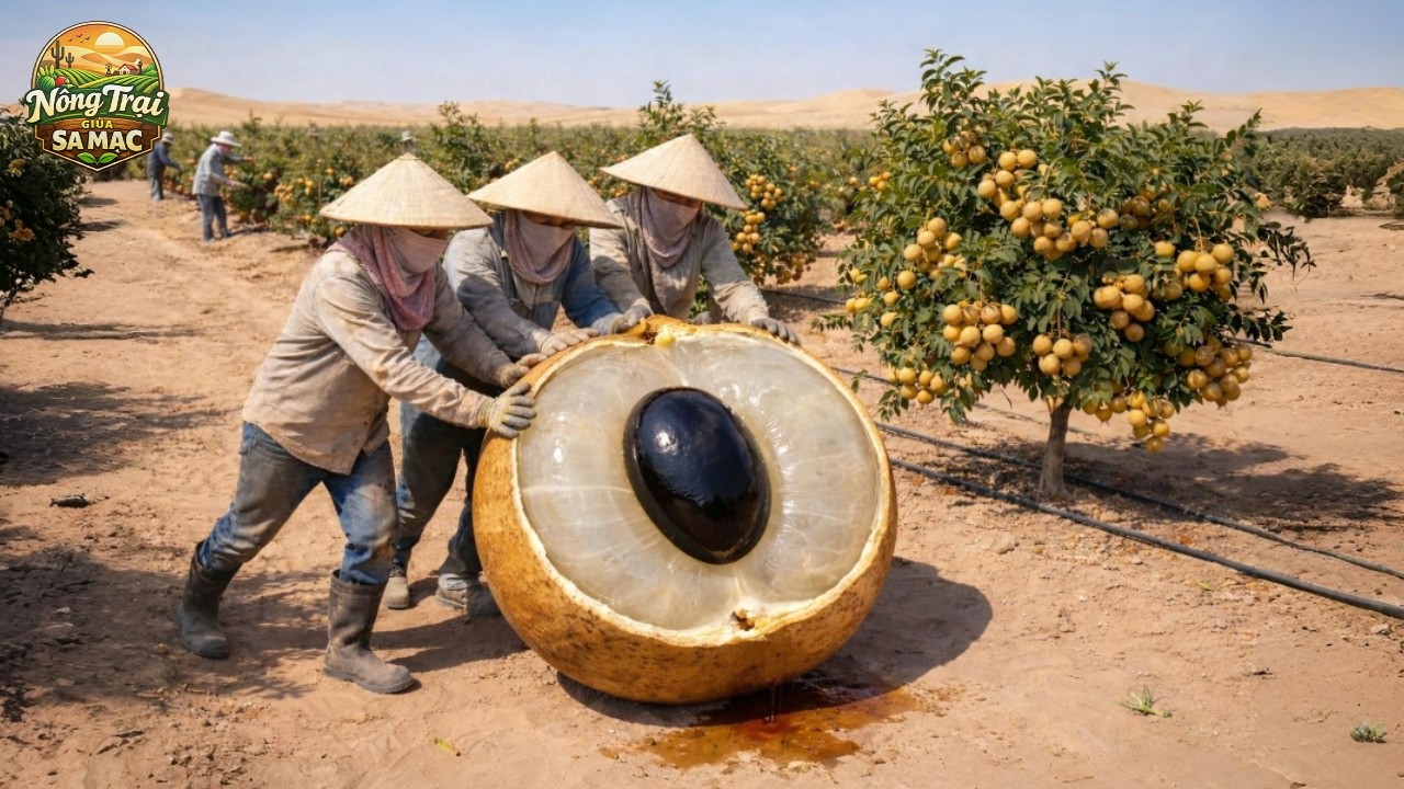 Chúng Tôi Trồng 10.000 Cây Nhãn Giữa Sa Mạc – Kết Quả Không Ai Ngờ!