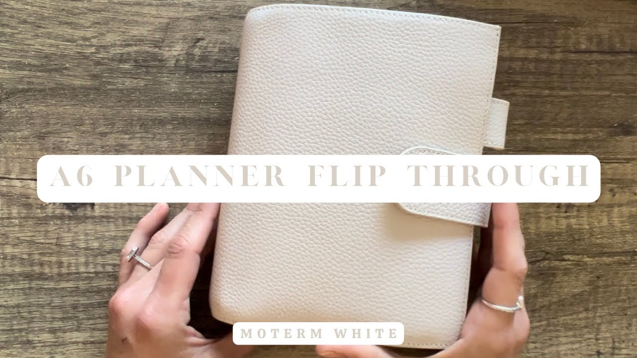 A6 RINGS PLANNER FLIP // white moterm
