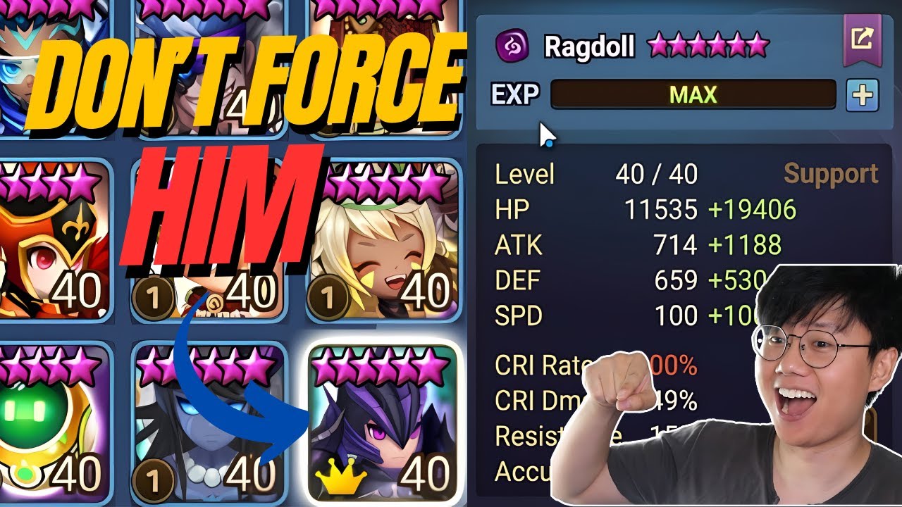 He Has Ragdoll but We Don't Need Ragdoll To Win - Summoners War