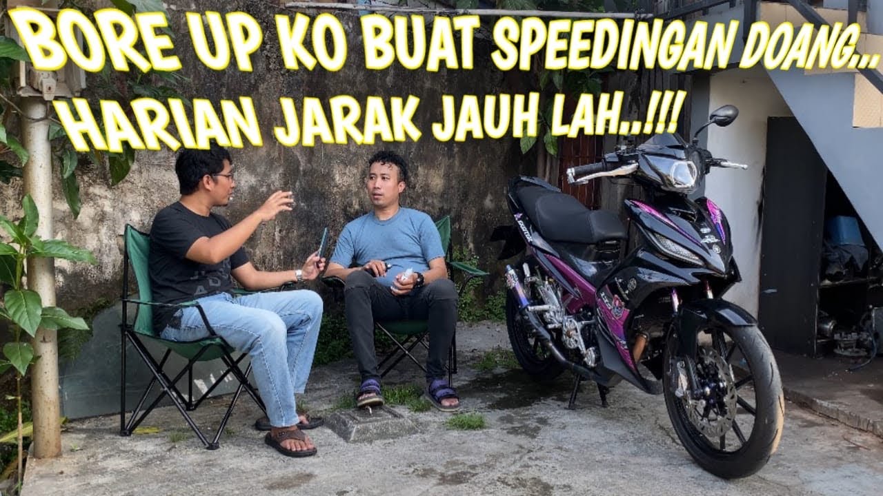 Modifikasi Jupiter MX paket komplit !!! Bore up iya tampilan iya... ( Mas Umar )