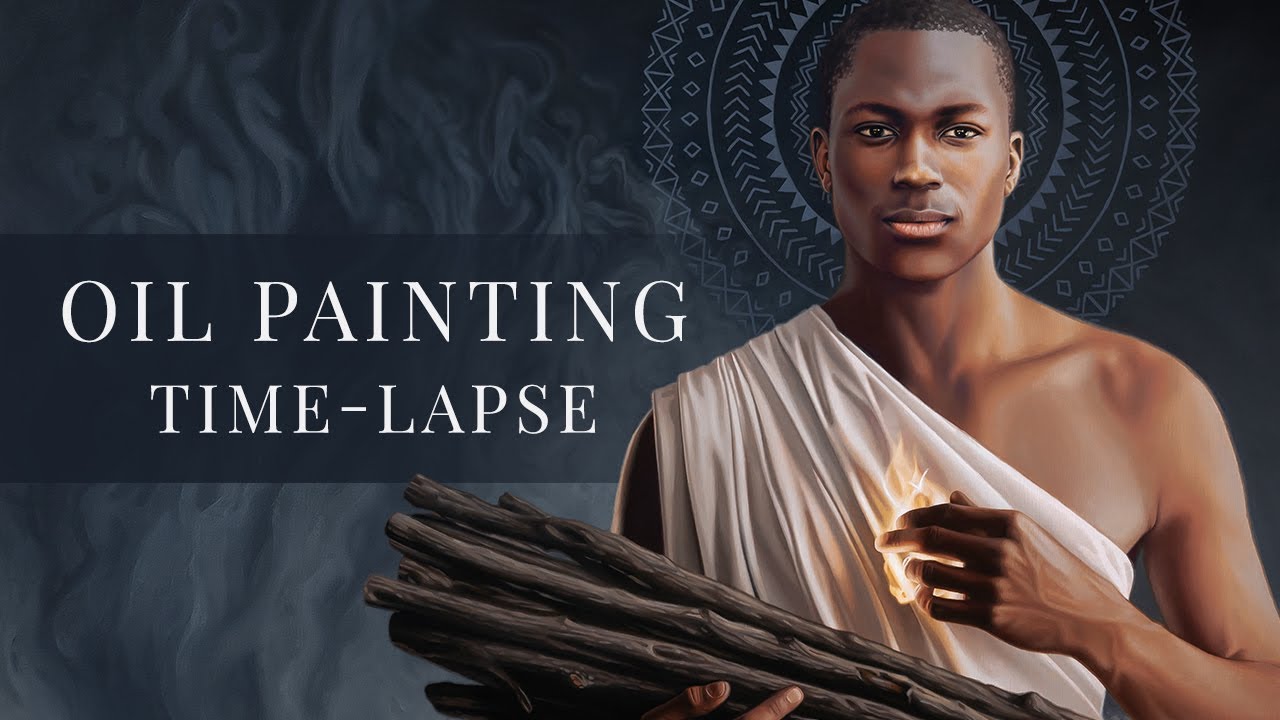 Saint Charles Lwanga » Oil Painting Time-lapse by Tianna Williams with Ascension