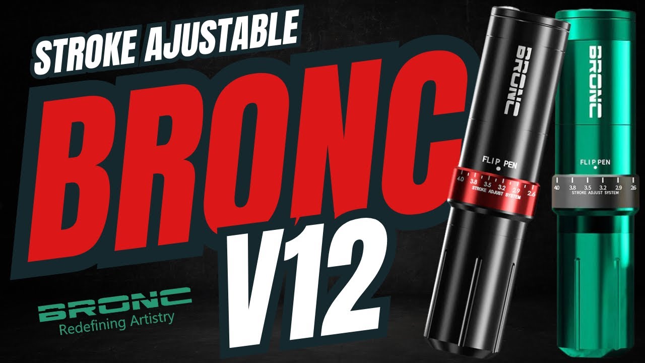 DE LAS MEJORES MAQUINAS PARA TATUAR! CON STROKE AJUSTABLE!! BRONC V12