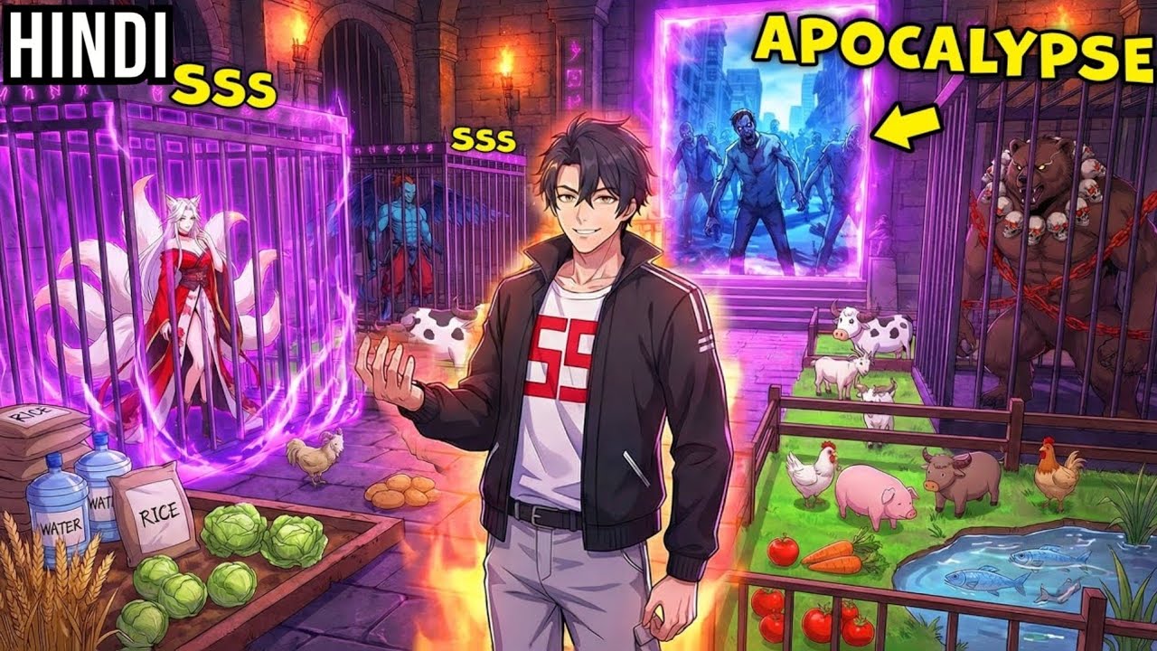 Amidst the Apocalypse, He can Grow Plants and Animals in his Own Prison Full of Gods! - Manhwa Hindi