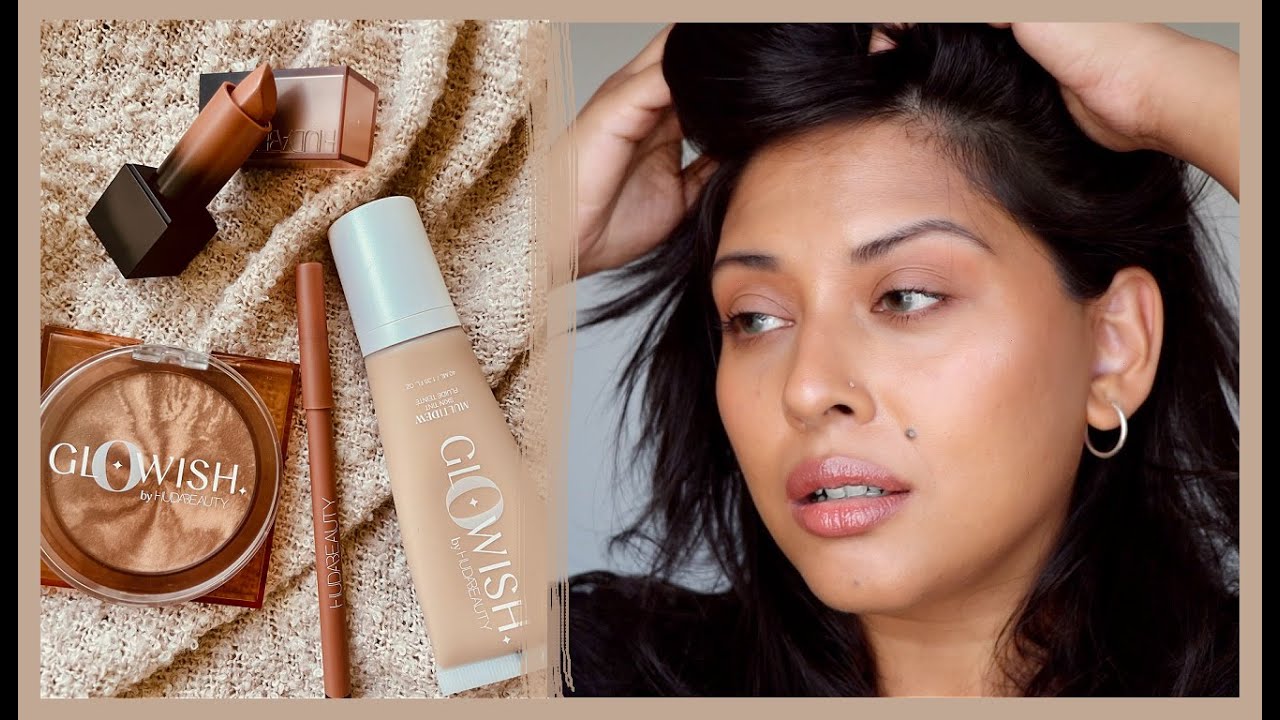 HUDA BEAUTY GLOWISH SKIN TINT AND BRONZER | REVIEW AND DEMO