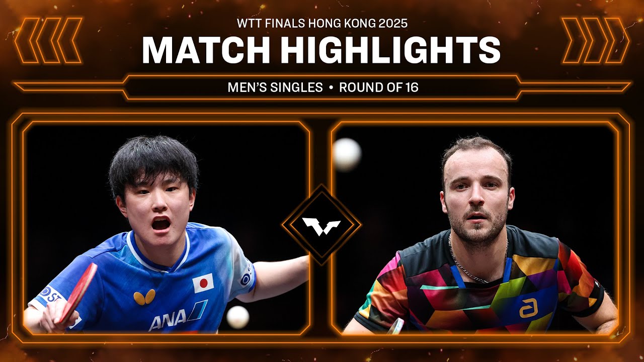 Tomokazu Harimoto vs Simon Gauzy | MS R16 | #WTTHongKong 2025