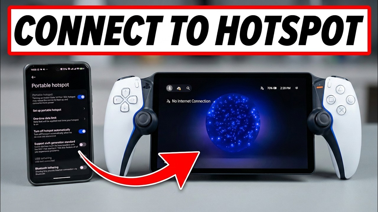 Как подключить PlayStation Portal к мобильной точке доступа