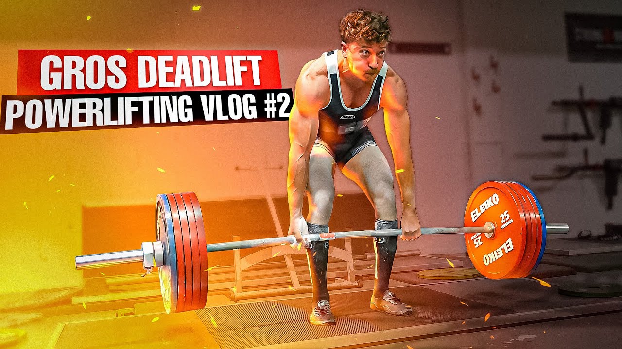 JE DÉTRUIS 75KG PAR MAIN AUX HALTERES - Powerlifting Vlog #2