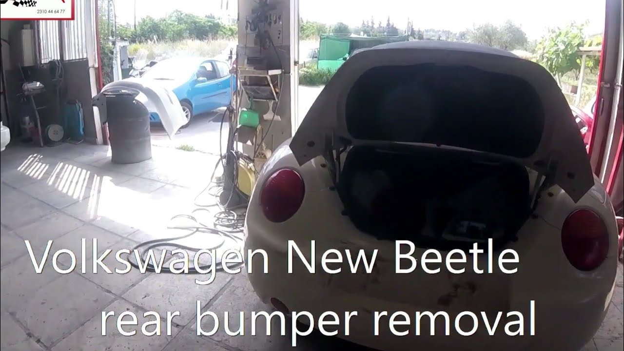 Volkswagen New Beetle   rear bumper removal