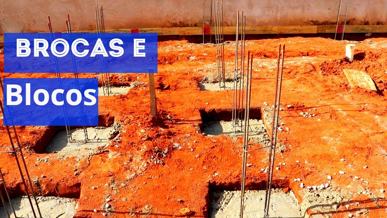VEJAM A CONCRETAGEM DOS BLOCOS DE COROAMENTO E A POSIÇÃO DOS ARRANQUES  CASA NOVA PARTE 19