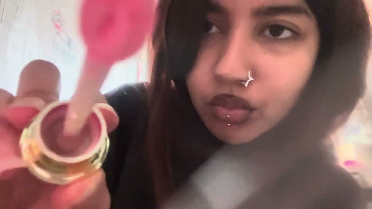 ASMR Older mean sister does your makeup 