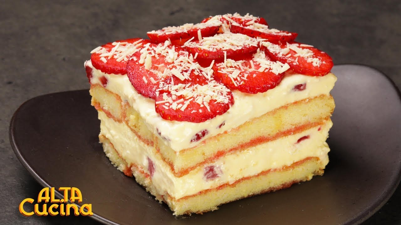 Tiramisù alle fragole e cioccolato bianco [ricetta semplice by Al.ta Cucina]