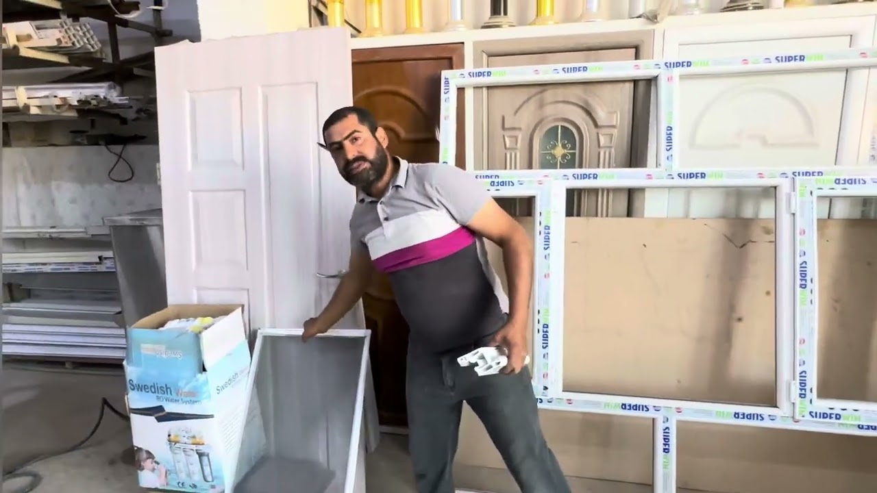 خطوات عمل شباك Pvc 2*2