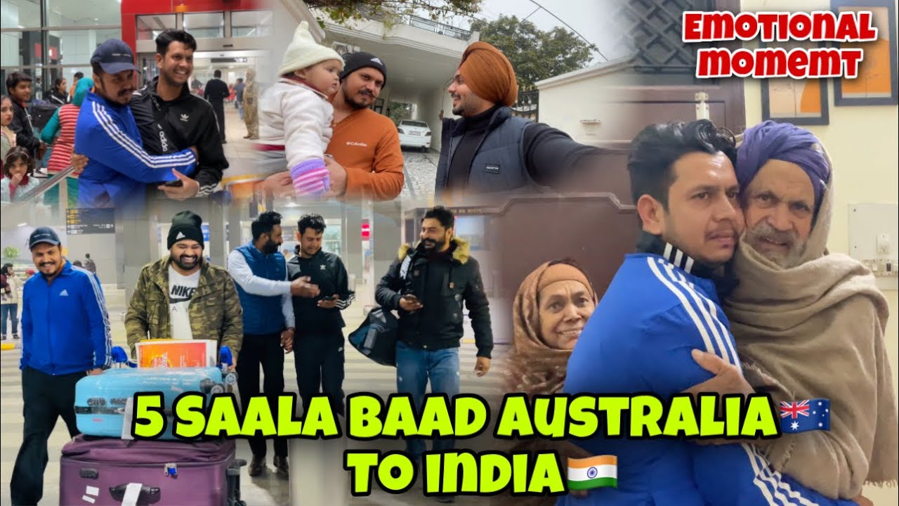 5 Saala Baad Australia🇦🇺To India🇮🇳•FULL VLOG• Harshghotra Harmanteam.
