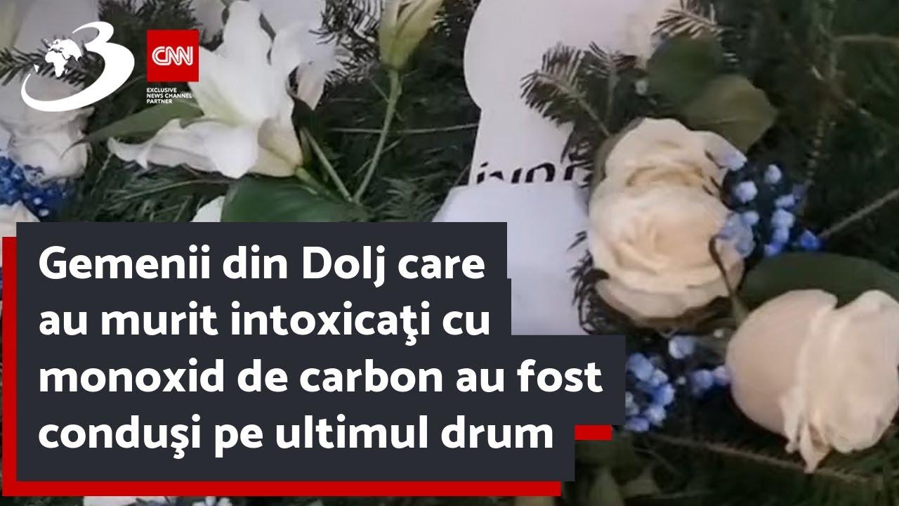 Gemenii din Dolj care au murit intoxicaţi cu monoxid de carbon au fost conduşi pe ultimul drum