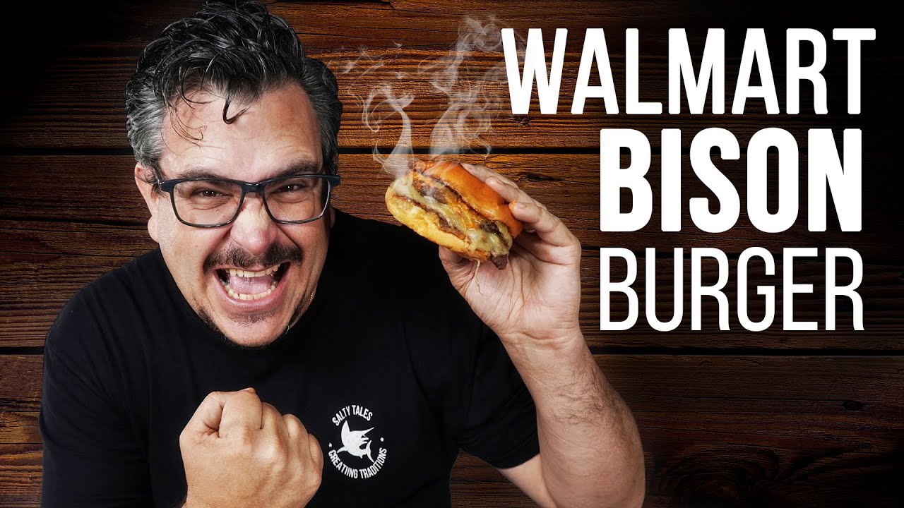 HOMEMADE WALWART Bison BURGER