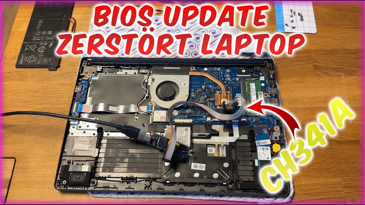 Acer Laptop nach Bios Update zerstört | CH341A