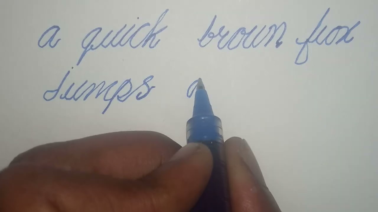 An English sentence, that covers entire English letters #handwriting #cursivewriting 