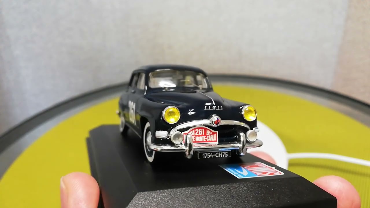 Simca 9 Aronde Rally Monte-Carlo 1964 Canello Michel Colas Jian Paul 1/43 Base Altaya Car Models