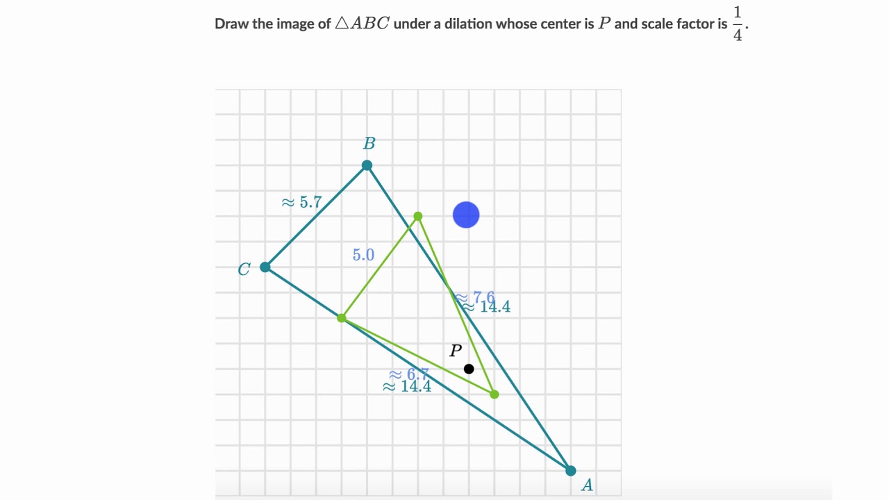 Dilating a triangle example