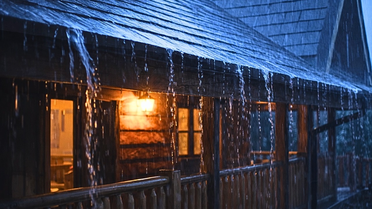 Deep Sleep Instantly with Storm Rain & Thunder on Roof at Night | Relaxing Rain Sounds for Sleeping