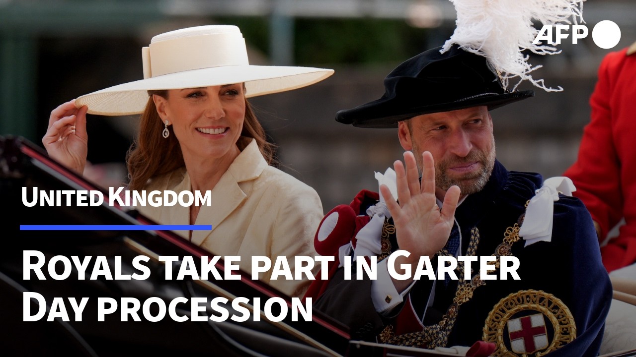 UK royals take part in historical Garter Day procession in Windsor | AFP