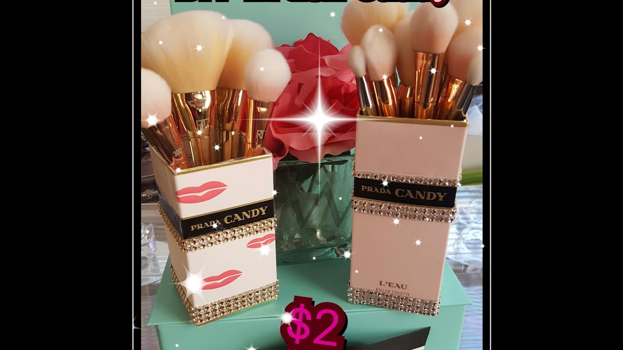 Dollar Tree DIY Makeup Organizer - Brush Caddy