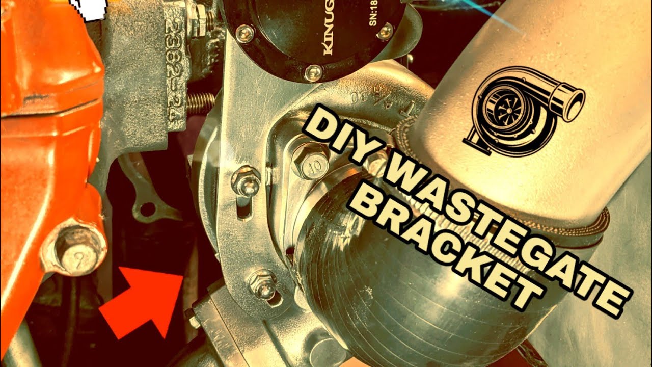 DIY internal wastegate actuator bracket.